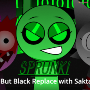 Sprunki But Black Replace with Sakta img