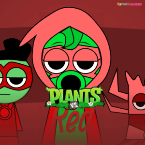 Sprunki Red vs Plants img